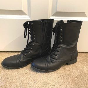 Black Combat Boots